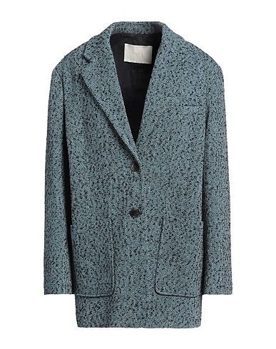 TELA Coat Pastel blue 62% Cotton, 35% Acrylic, 3% Polyester