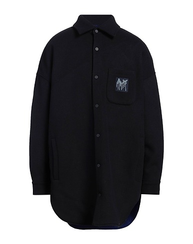 ARMANI EXCHANGE Coat Midnight blue 60% Polyester, 33% Wool, 3% Polyamide, 2% Acrylic, 2% Viscose