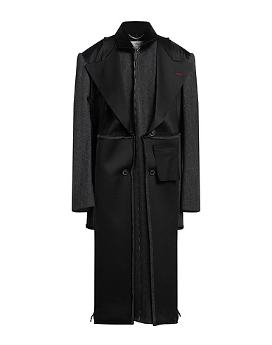 MAISON MARGIELA Coat Charcoal 100% Wool, Cotton