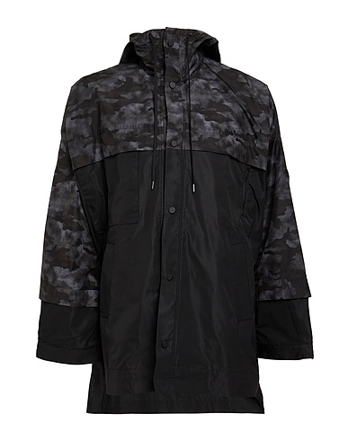ISABEL BENENATO Full-length jacket Charcoal 100% Polyester