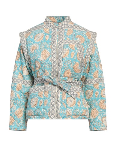 ANTIK BATIK Jacket Turquoise 100% Cotton
