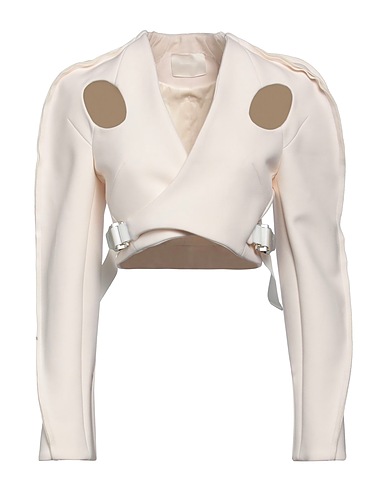 DION LEE Cabanjacke & Zweireiher Cremeweiß 53% Polyester, 42% Wolle, 5% Elastan
