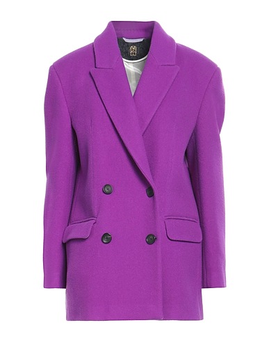 IL CAPPOTTINO Cappotto Viola 100% Lana Vergine