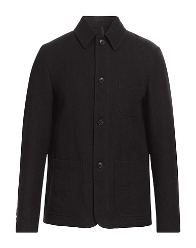 MONTEDORO Jacket Charcoal 63% Linen, 37% Virgin Wool