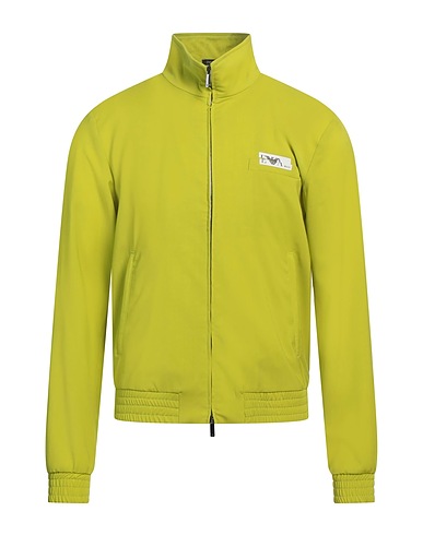 EMPORIO ARMANI Jacket Lime green 100% Virgin Wool