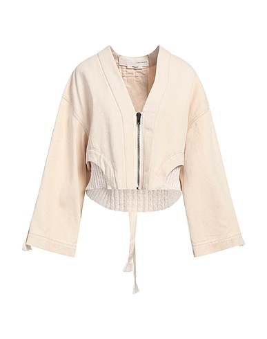 ISABEL BENENATO Denim jacket Off white 100% Cotton