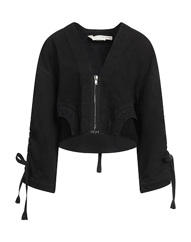 ISABEL BENENATO Denim jacket Black 100% Cotton