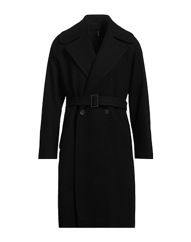 HEVÒ Coat Black 80% Virgin Wool, 20% Polyamide