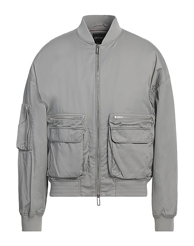 EMPORIO ARMANI Bomber Grey 100% Cotton, Polyamide, Polyester