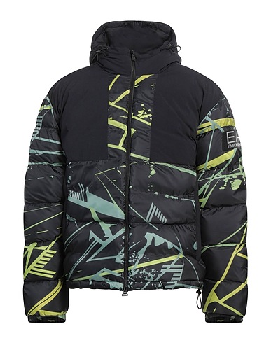 EA7 Shell  jacket Black 100% Polyester, Polyamide