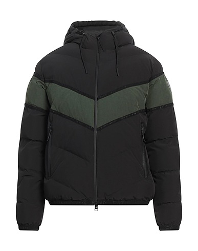 EA7 Piumino Nero 92% Poliestere, 8% Elastan, Poliammide