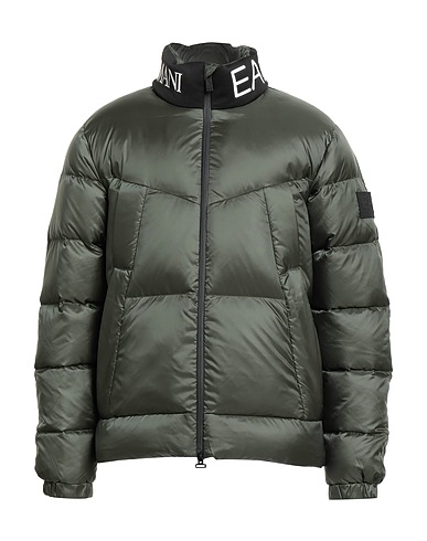 EA7 Shell jacket Dark green 100% Polyamide, Polyester, Viscose, Elastane