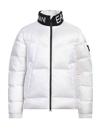 EA7 Piumino Bianco 100% Poliammide, Poliestere, Viscosa, Elastan