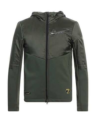 EA7 Jacket Military green 82% Polyamide, 18% Elastane