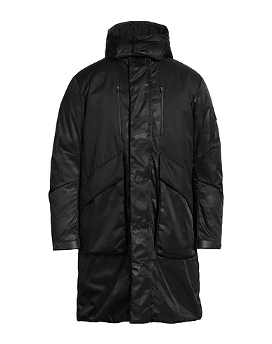 EA7 Coat Black 100% Polyester
