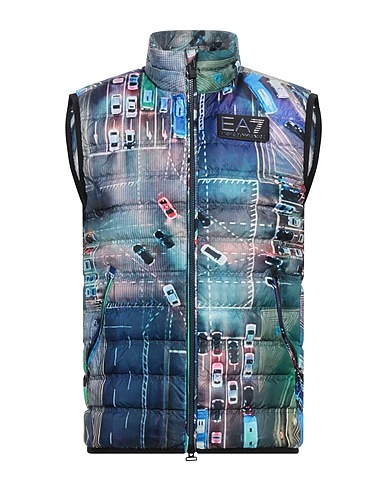 EA7 Gilet Blue 100% Polyester