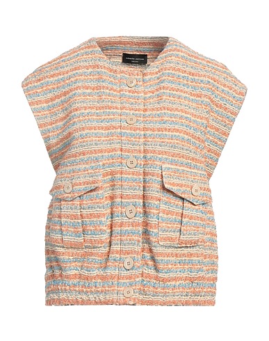 ROBERTO COLLINA Gilet Beige 66% Cotton, 15% Viscose, 9% Linen, 6% Polyamide, 4% Silk
