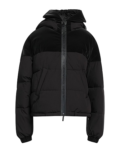 EMPORIO ARMANI Steppjacke Schwarz 100% Polyester, Polyurethan