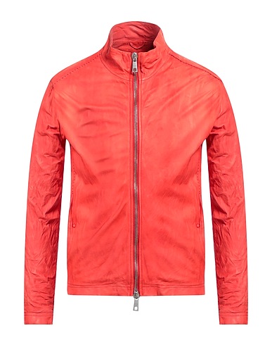 GIORGIO BRATO Jacket Tomato red 100% Leather