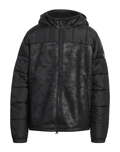EA7 Jacket Black 100% Polyester, Polyurethane