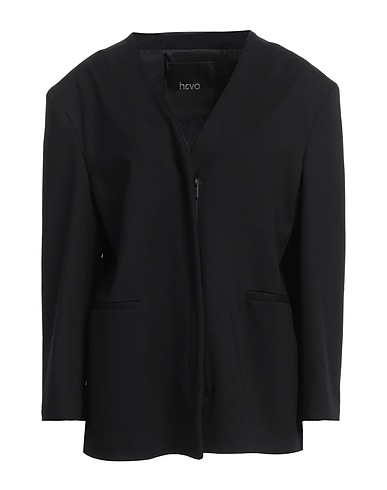 HEVÒ Jacket Black 70% Viscose, 25% Nylon, 5% Elastane