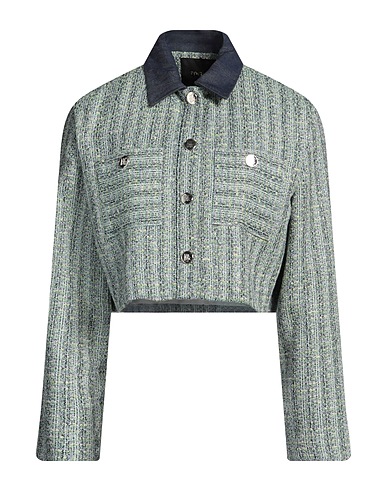 MAJE Jacket Light green 43% Cotton, 38% Viscose, 17% Synthetic fibers, 2% Metallic fiber