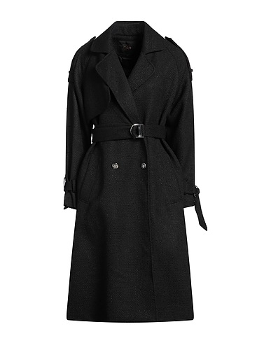 MAJE Double breasted pea coat Black 100% Polyester