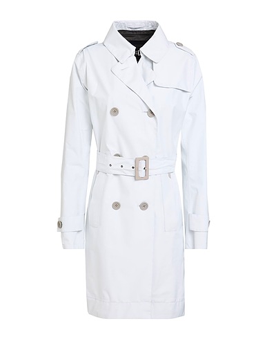 HERNO Double breasted pea coat LAMINAR Light grey 100% Polyester