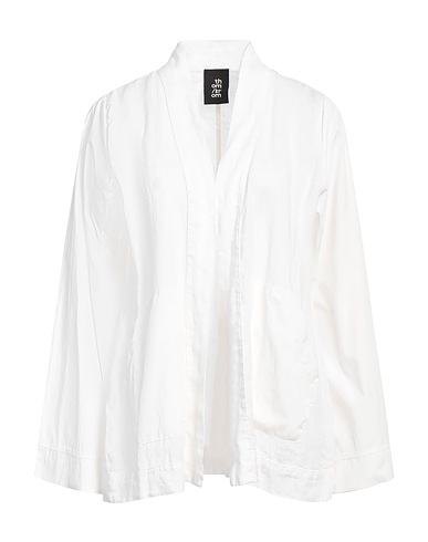 THOM KROM Jacket White 100% Linen, Cotton, Polyamide, Elastane