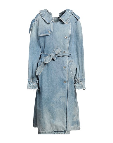 BEN TAVERNITI™ UNRAVEL PROJECT Denim jacket Blue 100% Cotton, Viscose, Polyurethane