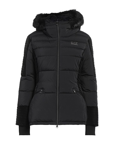 EA7 Shell jacket Black 70% Polyamide, 30% Polyester, Modacrylic