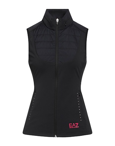 EA7 Gilet Black 85% Polyamide, 15% Elastane