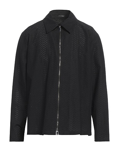 EMPORIO ARMANI Linen shirt Black 100% Linen