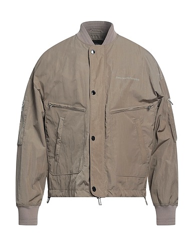 EMPORIO ARMANI Jacket Khaki 100% Polyamide, Polyester, Elastane