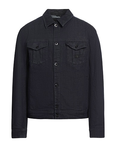 EMPORIO ARMANI Denim jacket Blue 98% Cotton, 2% Elastane