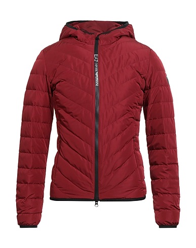 EA7 Shell jacket Burgundy 100% Polyester