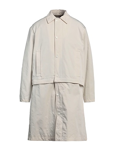 EMPORIO ARMANI Full-length jacket Ivory 76% Polyester, 24% Elastane