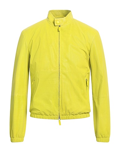 EMPORIO ARMANI Giubbotto Verde lime 100% Pelle di agnello