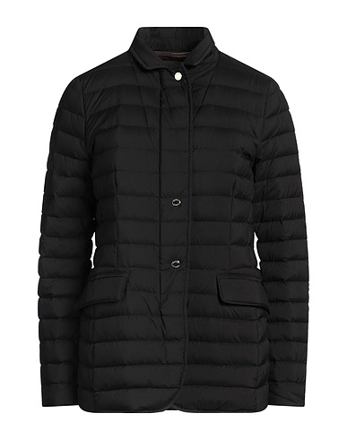 MOORER Piumino Nero 95% Poliammide, 5% Poliuretano