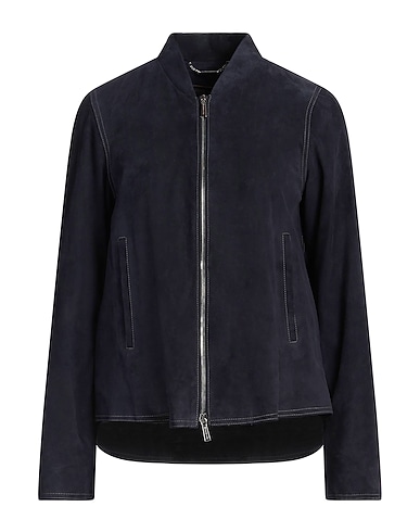 MOORER Jacket Midnight blue 100% Leather