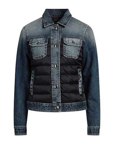 MOORER Steppjacke Blau 100% Polyamid, Baumwolle, Elastan