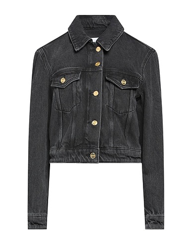 GANNI Denim jacket Black 100% Organic cotton