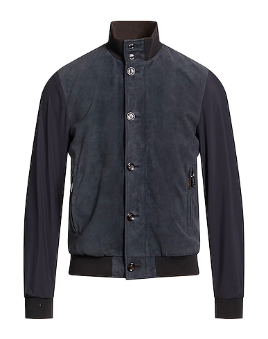 MOORER Jacket BLU NOTTE 100% Leather, Polyester