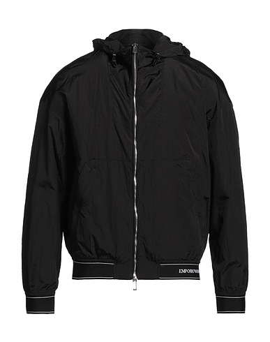 EMPORIO ARMANI Jacket Black 100% Polyamide, Polyester, Elastane
