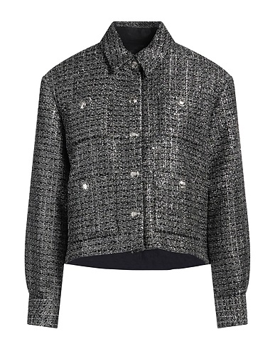 MAJE Jacket Black 81% Polyester, 19% Metallic fiber, Viscose, Elastane