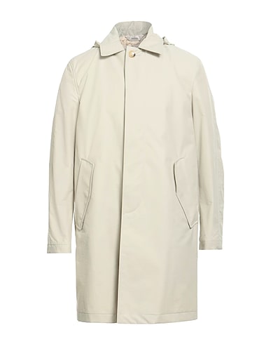PAOLONI Full-length jacket Beige 64% Cotton, 36% Polyamide