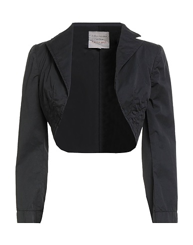 ALESSIA SANTI Jacket Black 66% Cotton, 31% Polyamide, 3% Elastane