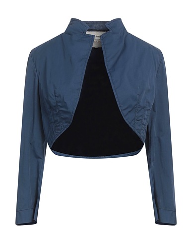 ALESSIA SANTI Jacket Navy blue 66% Cotton, 31% Polyamide, 3% Elastane