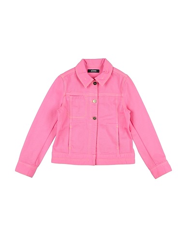 JACQUEMUS Giubbotto jeans Rosa 100% Cotone