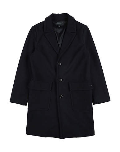 EMPORIO ARMANI Coat Midnight blue 80% Virgin Wool, 20% Polyamide